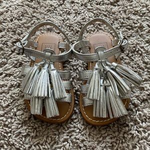 Adorable Baby Gap Silver Sandals